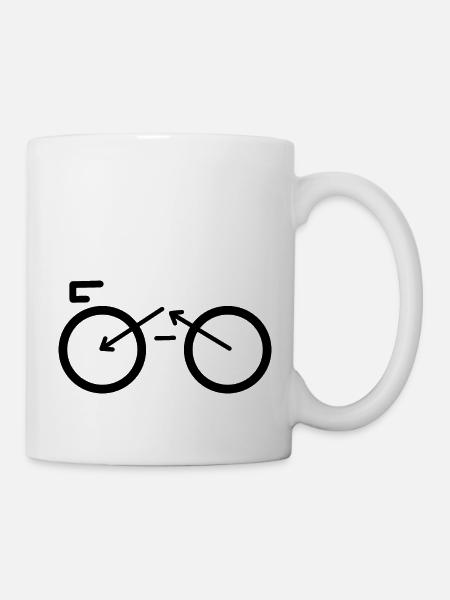 Fahrrad-Formen - Tasse - Weiß