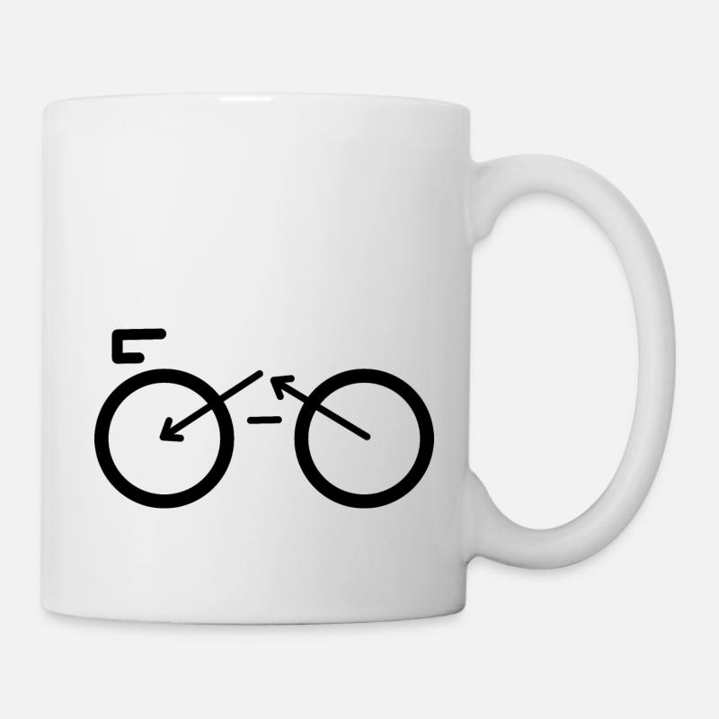 Fahrrad-Formen - Tasse - Weiß