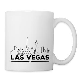 Las Vegas Silhouette - Mug blanc - blanc - Droite