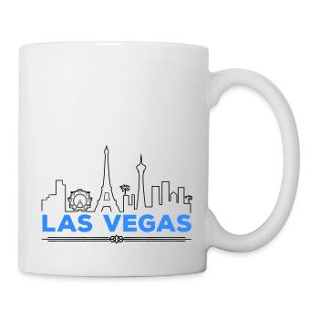 Las Vegas Silhouette - Mug blanc - blanc - Droite