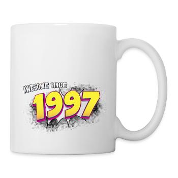 Retro 26th birthday in Pop Art Comic Book Style - Mug - white - Right
