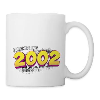 Retro 21st birthday in Pop Art Comic Book Style - Mug - white - Right