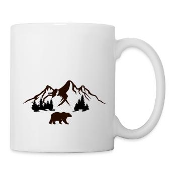 Bear Mountains Nature - Mug blanc - blanc - Droite