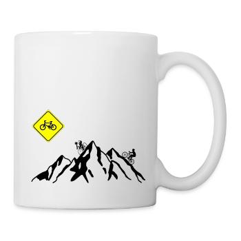 Mountain biking - Mug - white - Right