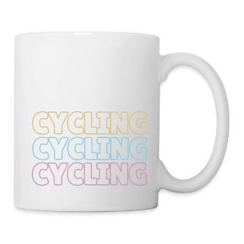cycling graphic - Mug - white - Right