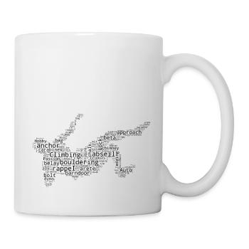 Bouldering Climber Kletterer Boulder Klettern - Tasse - Weiß - Rechts