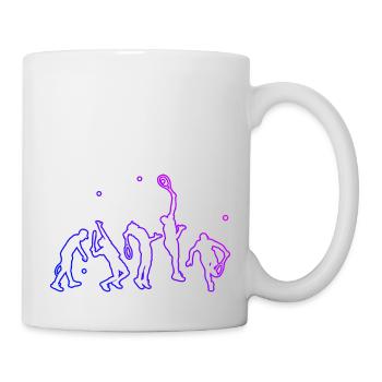 Tennis Play Tennis Joueurs de tennis pour hommes - Mug blanc - blanc - Droite