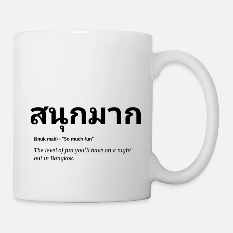 thai sprache - Tasse - Weiß