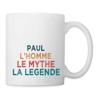 Paul la légende - Mug blanc - blanc - Droite