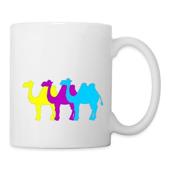 Chameaux - Mug blanc - blanc - Droite