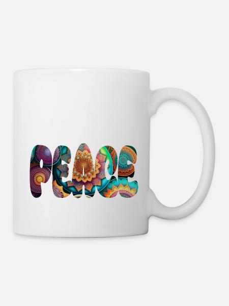 PEACE - Tasse - Weiß