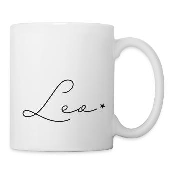 Name Leo - Tasse - Weiß - Rechts