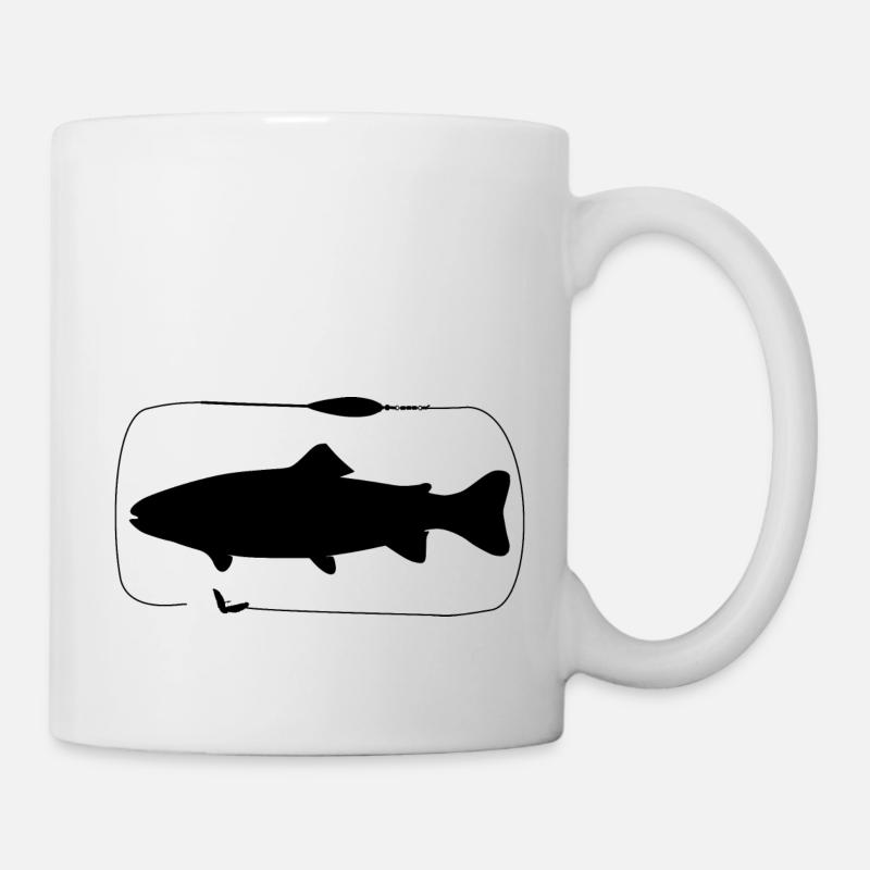 Trout Sbirolino assembly with bee maggot - Mug - white