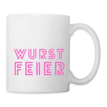 WurstFeier, Malle Party, Mallorca, Malle, Party - Tasse - Weiß - Rechts