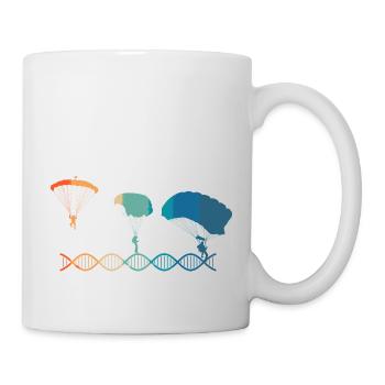 Fallschirme sind Teil meiner DNA - Tasse - Weiß - Rechts