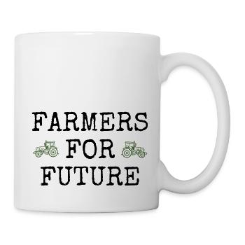 Bauer Landwirt Bauern Protest Farmers for Future - Tasse - Weiß - Rechts