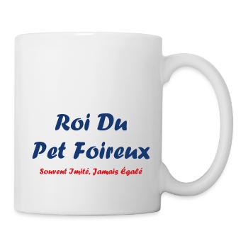 Roi du pet foireux - Mug blanc - blanc - Droite