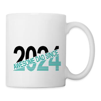 Awesome dad since 2024 - Mug - white - Right