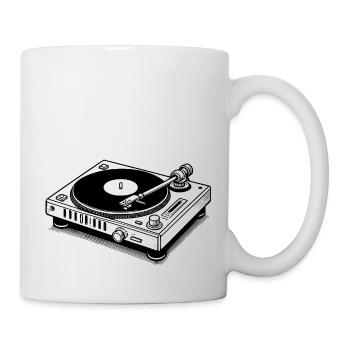 Plattenspieler lp vinyl - Tasse - Weiß - Rechts