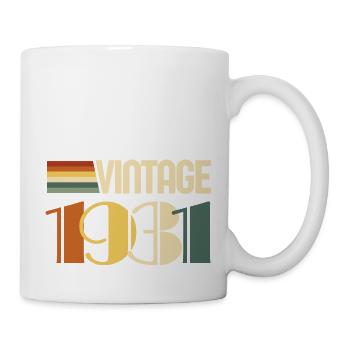 Vintage 1931 - 1931 Birthday Gift - Mug - white - Right