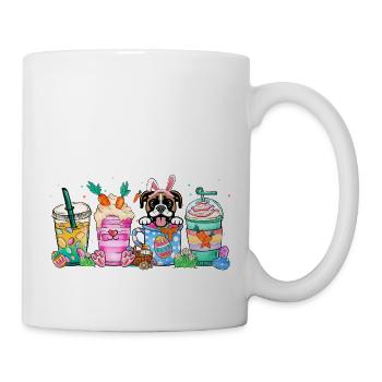Boxer de Pâques café pour chien 4500x5400Beagle Dog Coffee - Mug blanc - blanc - Droite