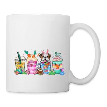 Café de Pâques pour chien anglaisbouledogue 4500x5400Anglais - Mug blanc - blanc - Droite