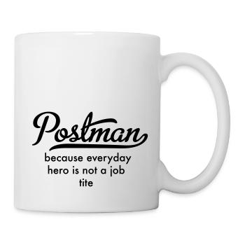 Postbote - Tasse - Weiß - Rechts
