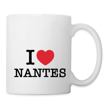 Ich liebe Nantes | Nantes | I Herz Nantes | Frankreich - Tasse - Weiß - Rechts