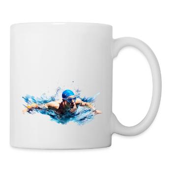 Swimming is available in different disciplines - Mug - white - Right