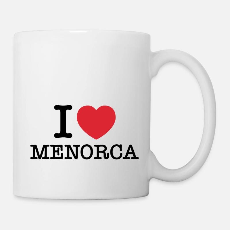 Ich liebe Menorca | Menorca | I Herz Menorca | Spanien - Tasse - Weiß