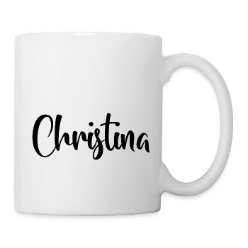 Nom - Christine - Mug blanc - blanc - Droite