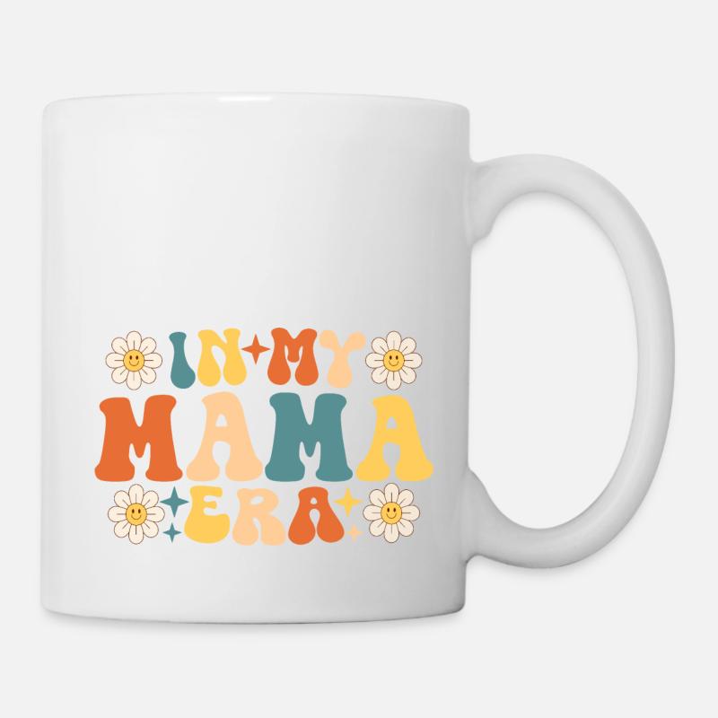 Groovy In My Mama Era Muttertag - Tasse - Weiß