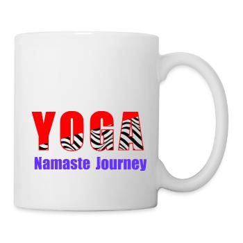 Yoga-Reise der Namaste - Tasse - Weiß - Rechts