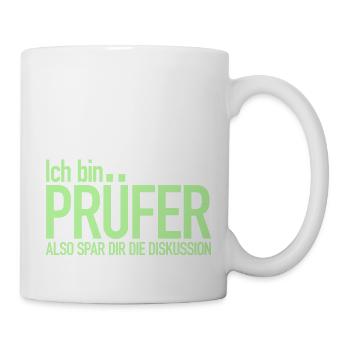 Je suis examinateur, épargnez-vous la discussion - Mug blanc - blanc - Droite