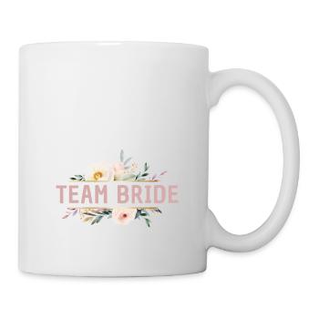 L’équipe de la mariée ! Fleurs, colorées, personnalisables - Mug blanc - blanc - Droite