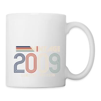 Jahrgang 2009 Jubiläumsgeschenk - Jahrgang 2009 - Tasse - Weiß - Rechts