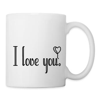 Je t’aime - Mug blanc - blanc - Droite