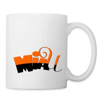 Miau - Tasse - Weiß - Rechts