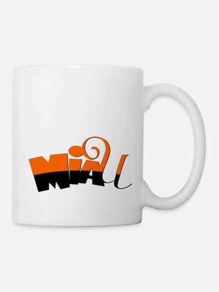 Miau - Tasse - Weiß