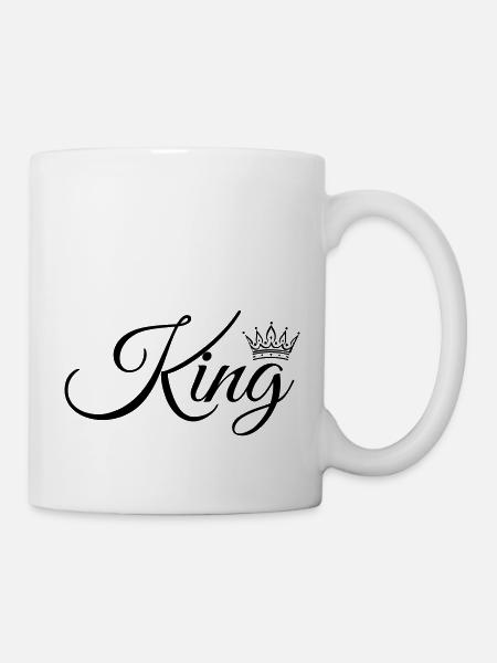 King! Customisable - Mug - white