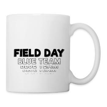 Journée sur le terrain 2024 Professeur d’éducation physique scolaire Enfants Équipe bleue - Mug blanc - blanc - Droite