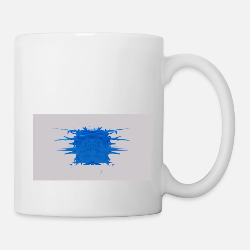 Splitter- Würfel - Tasse - Weiß