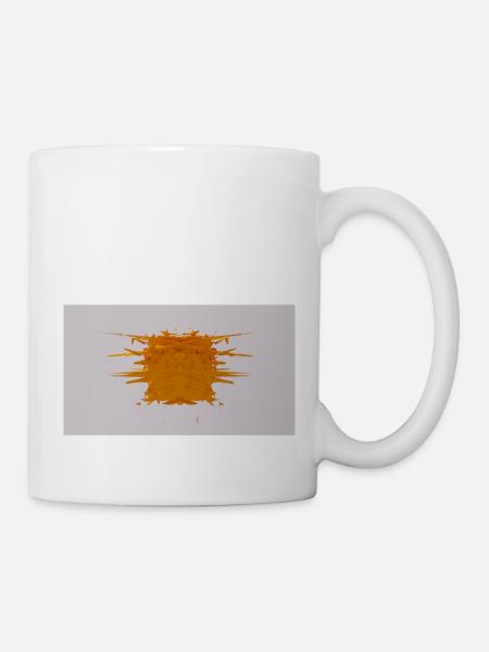 Splitter- Würfel - Tasse - Weiß