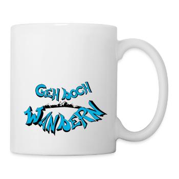 Pourquoi ne pas faire de la randonnée - Mug blanc - blanc - Droite