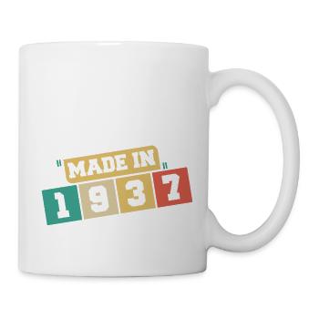 1937 anniversaire 1937 né en 1937 anniversaire - Mug blanc - blanc - Droite