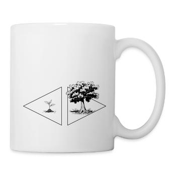 Setzling Baum - Große Erfolge aus kleinen Chancen - Tasse - Weiß - Rechts