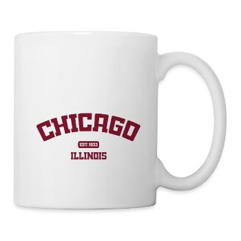 Chicago - Illinois - États-Unis - États-Unis o Amérique - Mug blanc - blanc - Droite
