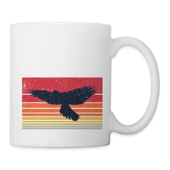 Fauconnerie Vintage rétro - Idées cadeaux volantes - Mug blanc - blanc - Droite