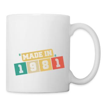 1981 Birthday 1981 Born in 1981 Birthday - Mug - white - Right