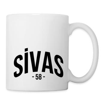 Sivas 58 Türkei Turkiye Geschenk Urlaub TR Türk - Tasse - Weiß - Rechts